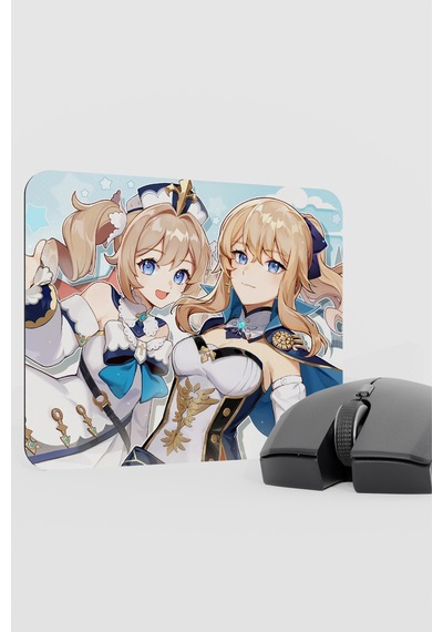 Barbara Genshin Impact Anime Gacha V2 - 22x18 Gaming Mouse Pad Fare Altlığı