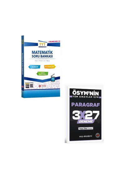 2027 Sonuç 2027 Tyt Matematik Soru Bankası+ Evp Akademi Paragraf