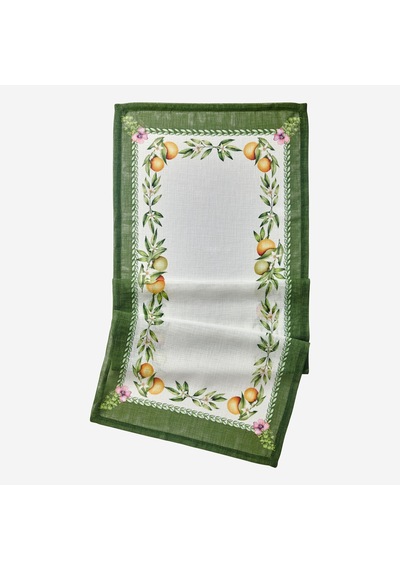 Yeşil Polyester Runner 50x150 Cm
