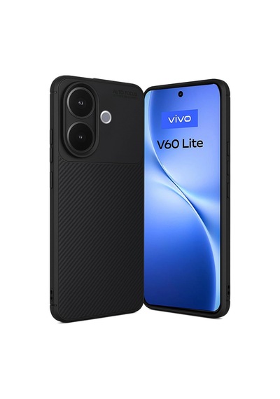 Vivo V60 Lite Auto Focus Karbon Kapak - Siyah 0.2M-Çok Renkli