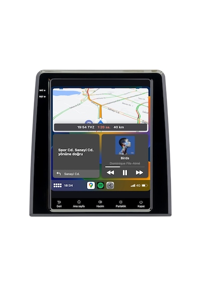 Otolas Renault Clio 5 Android Multimedya Ekran 2020-2023 4 Gb + 64 Gb 9"