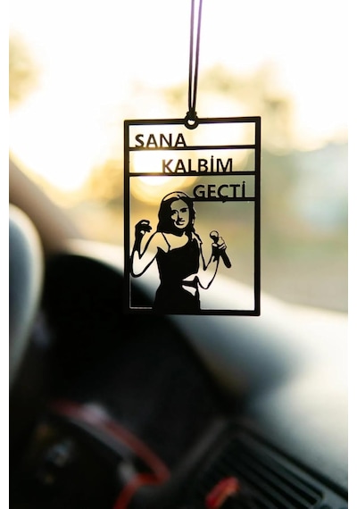 Araba Süsü Metal Yıldız Tilbe Dikiz Aynası Süsü Gerçek Silüet Oto Aksesuar
