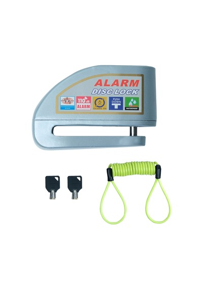 Gp Kompozit Dsk004 Universal Alarmlı Motosiklet Disk Kilidi Gri