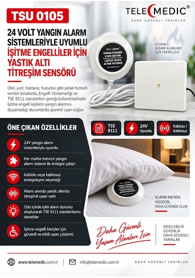 İŞİTME ENGELLİ YATAK ALARM