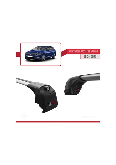 Volkswagen Passat Varıant B8 2015-2023 Arası İle Uyumlu Ace-2 Ara Atkı Tavan Barı Gri