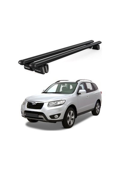 Pençe Hyundai Santa Fe 2006-2012 Uyumlu Siyah Ara Atkı Port Bagaj Tavan Barı
