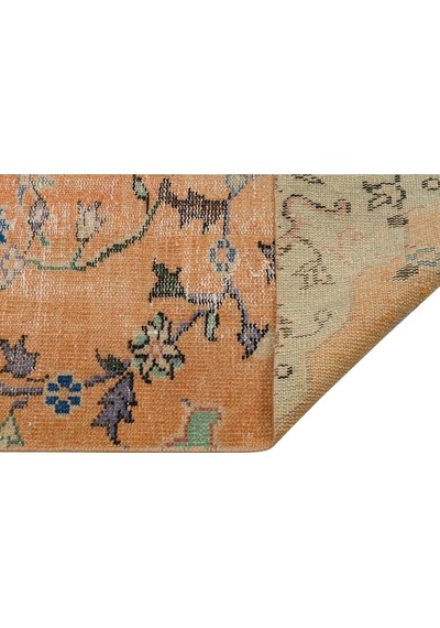 Doğal Vintage El Dokuma Ipek Pers Fransız Halısı - 139x260 Cm 9903