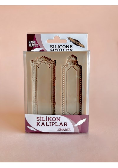Smarta Silikon Epoksi Ve Polimer Kil Kalıbı Name Plate 2