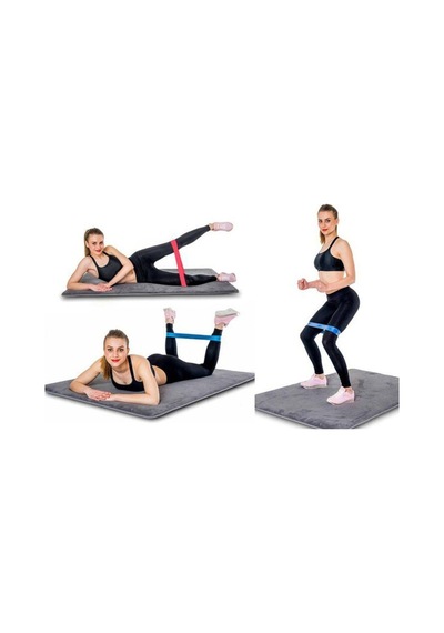 Pilates Direnç Lastiği Seti 5li Yoga Gym Egzersiz Bandı Spor Seti