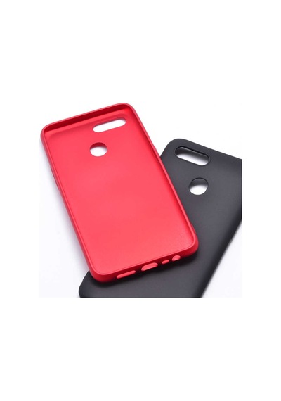 Noktaks - Oppo Ax7 Uyumlu - Kılıf Mat Soft Esnek Premier Silikon Kapak - T7086 - Lacivert Lacivert
