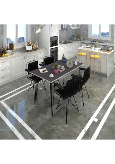 Knsz masa sandalye takımı hem75mazlum grisyh 130*070 klçsm 4 sandalye syhsyh kolçaklı sırt minderli Knsz masa sandalye takımı hem75mazlum grisyh 130*070 klçsm 4 sandalye syhsyh kolçaklı sırt minderli