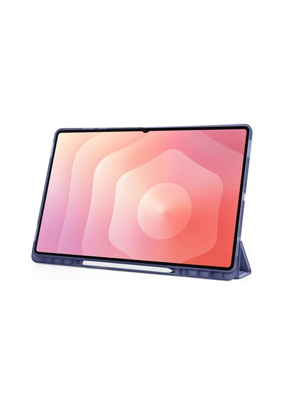 Samsung Uyumlu Galaxy Tab S11 Ultra Kılıf Tri Folding Kalem Bölmeli Standlı Arka Kapak