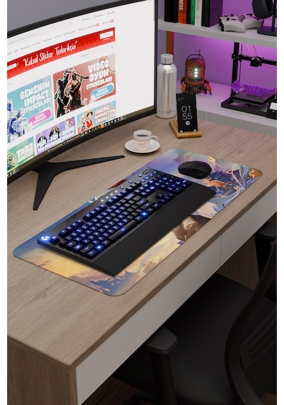 Ganyu Genshin Impact Anime Gacha V3 - 70x30 Xl Gaming Mouse Pad Fare Altlığı