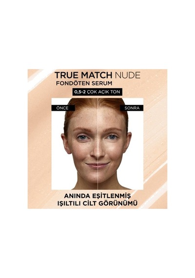 L'oreal True Match Nude Serum Fondöten - 3 4 Light Medium