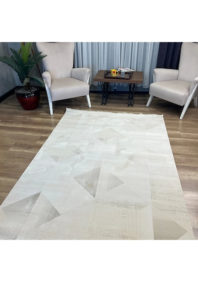 İpek Halı Rivenna Lux 2453 A Modern Salon Halısı Krem