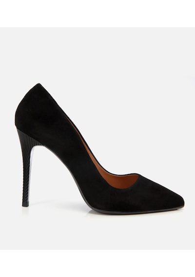Hotiç Kadın Süet Deri Siyah Stiletto 01ayh311550a100 Siyah