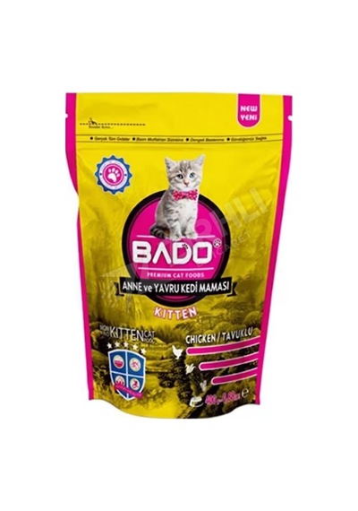 2 Adet Bado Yavru Kedi Maması Tavuk Etli 400 Gr