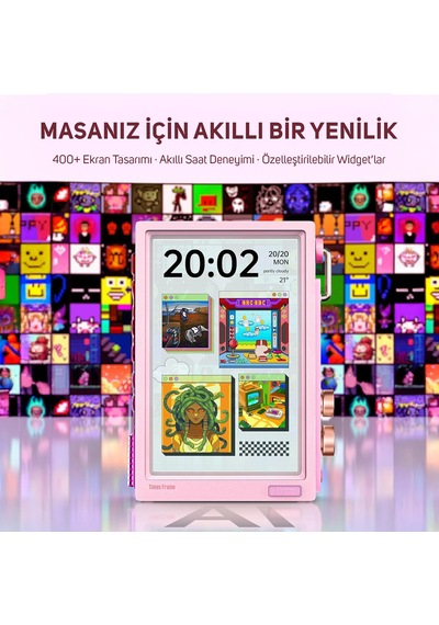 Divoom Lovelock Ses Kayıt Özellikli Bluetooth Hoparlör Ve Times Frame Akıllı Dijital Çerçeve