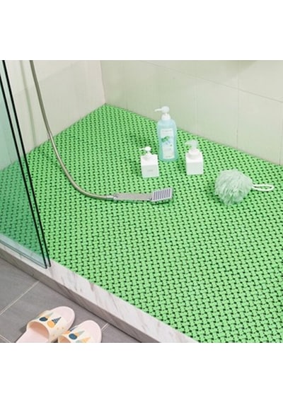 Pvc Kare Paspas 90 X 200 Cm Yeşil Banyo Kaymaz Yer Zemin Matı