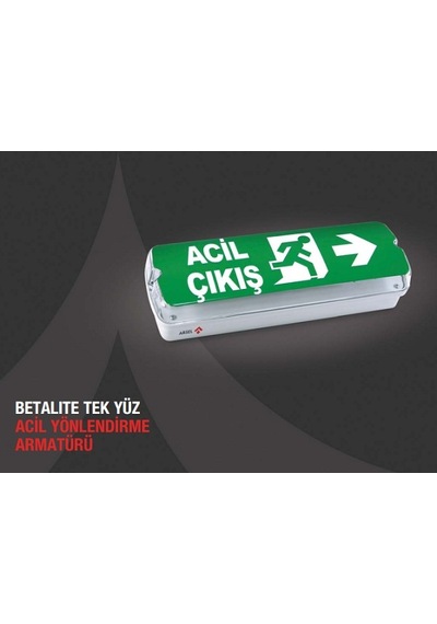 Arsel Betalite Aeb-03113-l Acil Çıkış Yönlendirme Armatürü Kesintide 180 Dak. Yanan 20xf Led