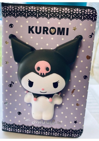 Victoria's Journals Vj Kuromi Squishi Günlük, A6 192 Sayfa.renkli 100gr. Kağıt Günlük Not Defteri Noktalı