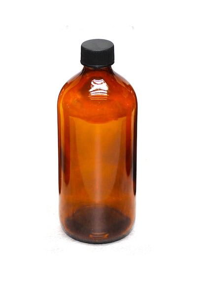 5 Adet 500 Ml Siyah Plastik Kapaklı Amber Kahverengi Cam Şişe Çok Renkli