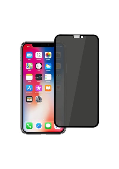 Apple Uyumlu   iPhone 11 Pro Hayalet Privacy Gizli Cam Ekran Koruyucu Siyah