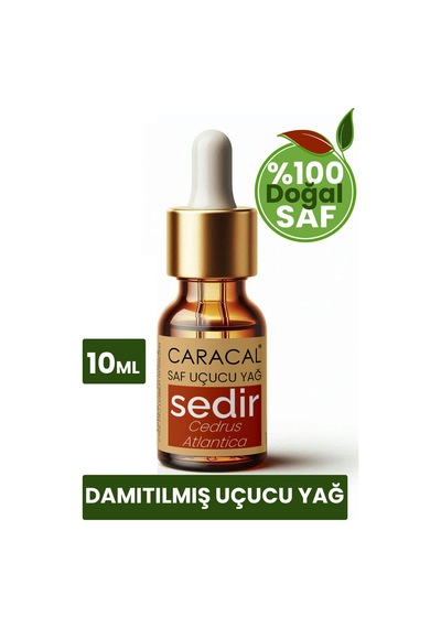 Caracal Saf Sedir Ağacı Yağı Doğal Sedir Ağacı Uçucu Yağı 10 Ml Sedir Yağı