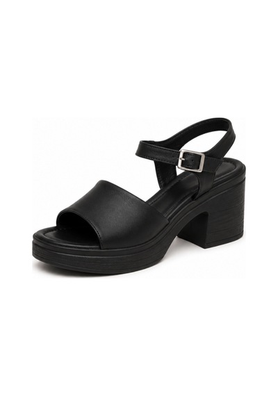 N Napa Shoe Np.1527.siyah.deri Sandalet
