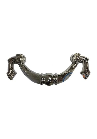 Dekoratif Zamak Üzümlü Kulp - 64mm, Nikel, 1 Adet Çok Renkli