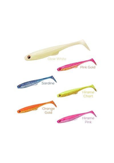 Daiwa Duckfin Shad Fj 9cm Tüm Renkler Mix 7 Adet Silikon Yem