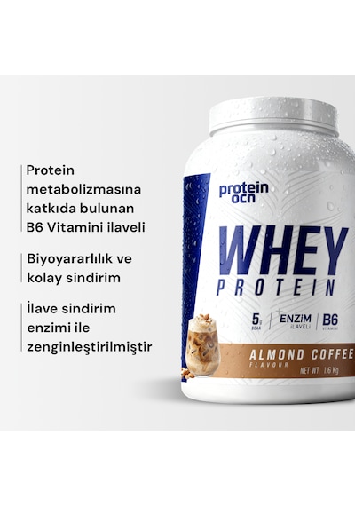 Whey Protein Almond Coffee / 1.6kg 64 Servis Karışık