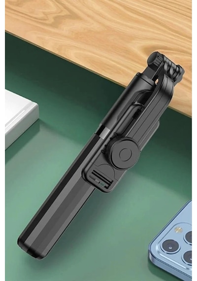 Bluetooth Kumandalı Selfie Stick Tripod 82 Cm 360 İos Android
