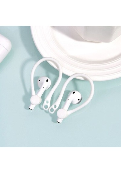 Kuulaa Apple Uyumlu iOS  Airpods Için Çengeli Kulaklık Kancası Tutucu Anti-L