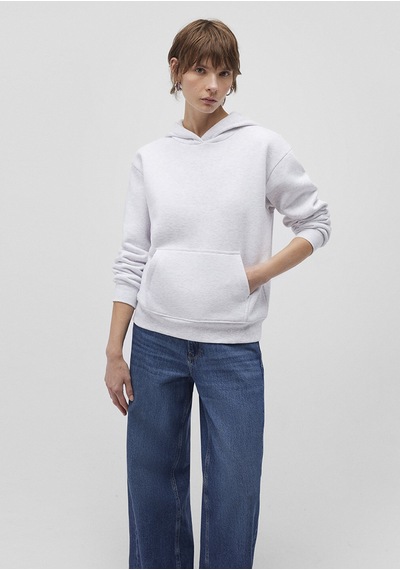 Mavi - Kapüşonlu Gri Basic Sweatshirt 167299-85438 Gri