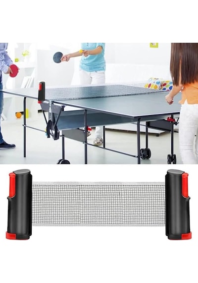 Ayarlanabilir Masa Tenisi Filesi Mekanizmalı Taşınabilir Ev Ofis Tenis Ağı 170 CM