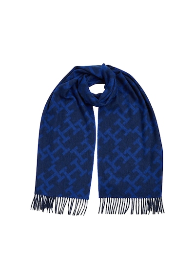 Tommy Hilfiger Th Monogram Scarf Erkek Siyah Atkı