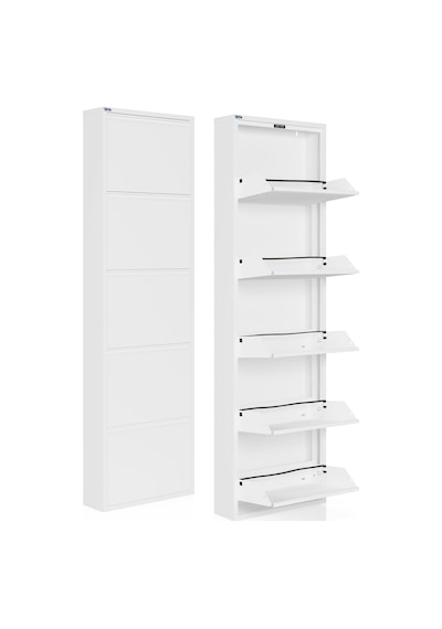 Ceha 5'li Metal Ayakkabılık - Kar Beyaz K.AYK-5 /AB9003