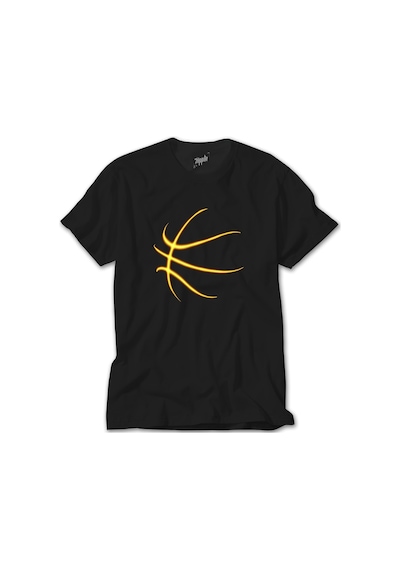 Basketbol Neon Siyah Tişört Siyah