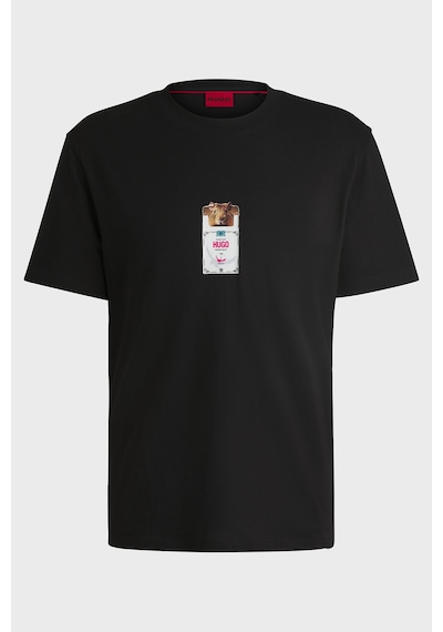Hugo Erkek T Shirt 50530683 001 Siyah Siyah