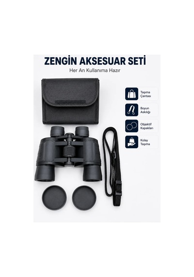 20x Büyütmeli Profesyonel Dürbün Hd Optik Lens Taşıma Çantalı Ve Boyun Askılı Standart Standart