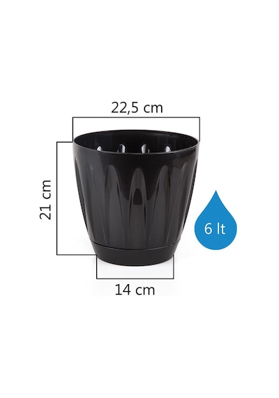 Serinova Papatya Tabaklı Saksı 6 Lt 46505299