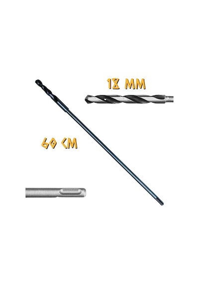 Kupa Tyson Kalıpçı Delme Matkap Ucu 60 Cm. - 18 Mm.