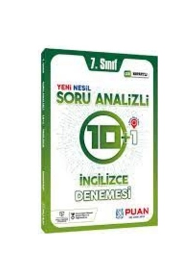 Puan 7.sınıf İngilizce 10+1 Denemesi