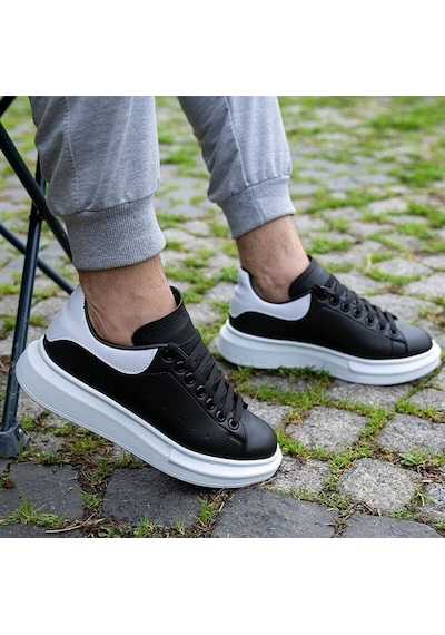 Liarca Santa Monica Siyah Spor Ayakkabı Hafif, Nefes Alabilen Günlük Yürüyüş Sneaker