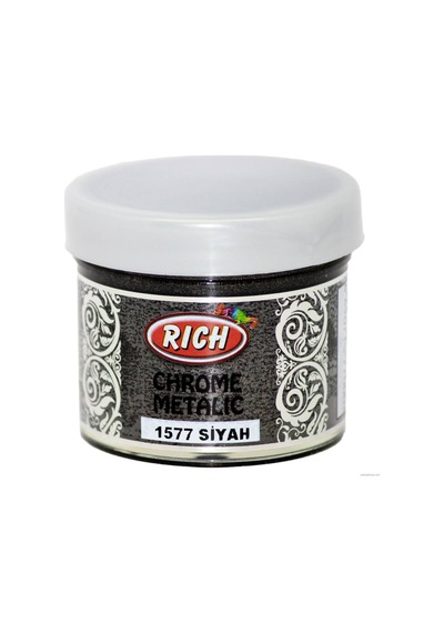 1577 Siyah Rich Chrome Metalik Boya 60 Ml.