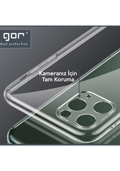 Gor İphone 11 Pro Max 6.5 İnch Kamera Korumalı Şeffaf Silikon Kılıf- 5775 Mh-hs3194-9089