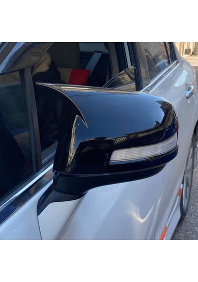 Sts Oto Aksesuar Honda Civic Fb7 2012-2016 Batman Yarasa Ayna Kapağı Piano Black Abs Plastik (01)