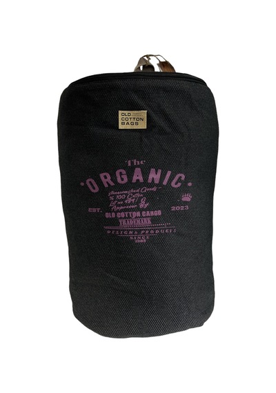 Old Cotton Cargo Kaliteli Büyük Boy Vintage Yarım Ay Disayn Sırt Gezi Spor Çantası Toledo Bag 28 Cm X 47 Cm Siyah