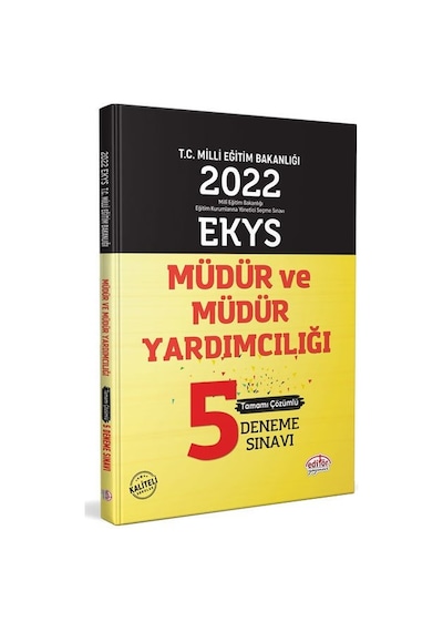 Ekys Müdür Ve Müdür Yardımcılığı Tamamlı Çözümlü 5 Deneme Sınavı